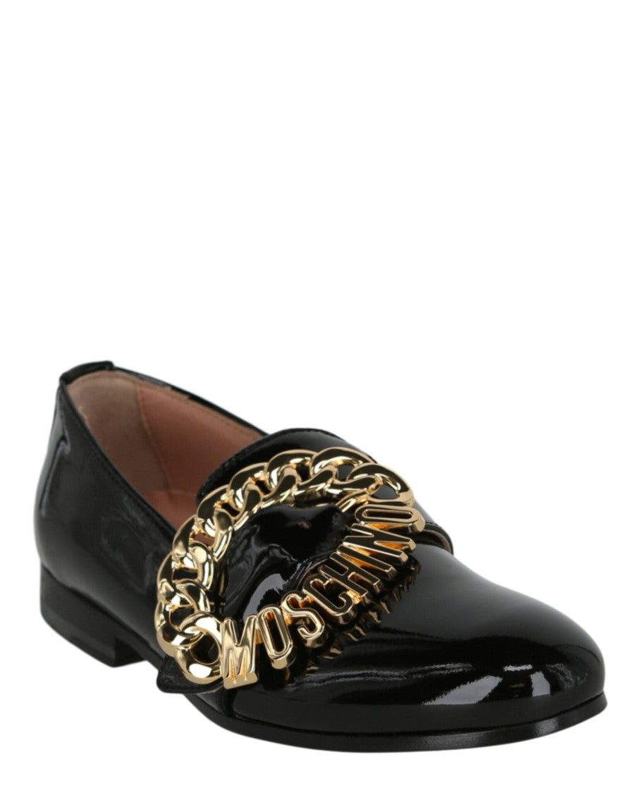 Moschino Logo Buckle Loafers