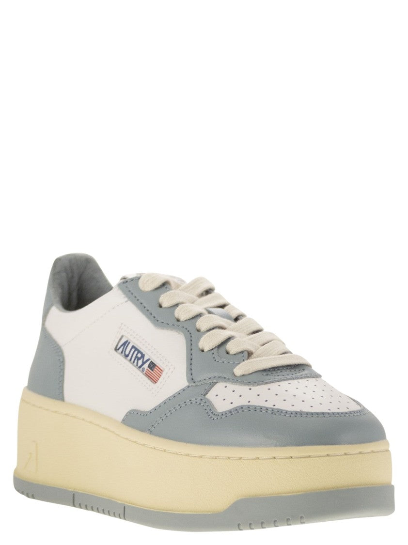 Autry Medalist Platform - Leather Trainers