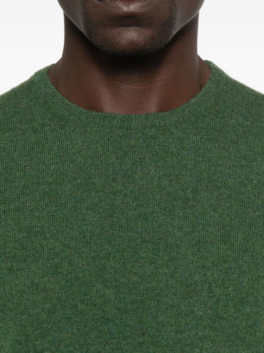 Gran Sasso Classic Knit Sweater In Lush Green