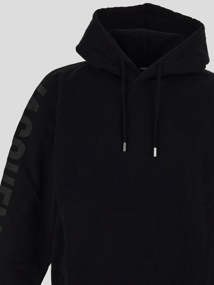Jacquemus Hooded Sweatshirt With Sleeve Logo