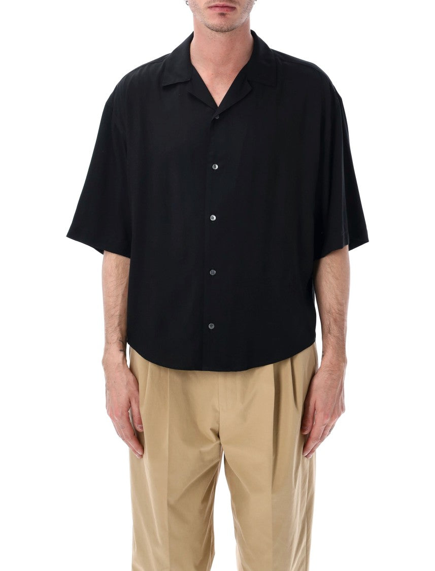 Ami Paris Heritage Boxy Viscose Short Shirt