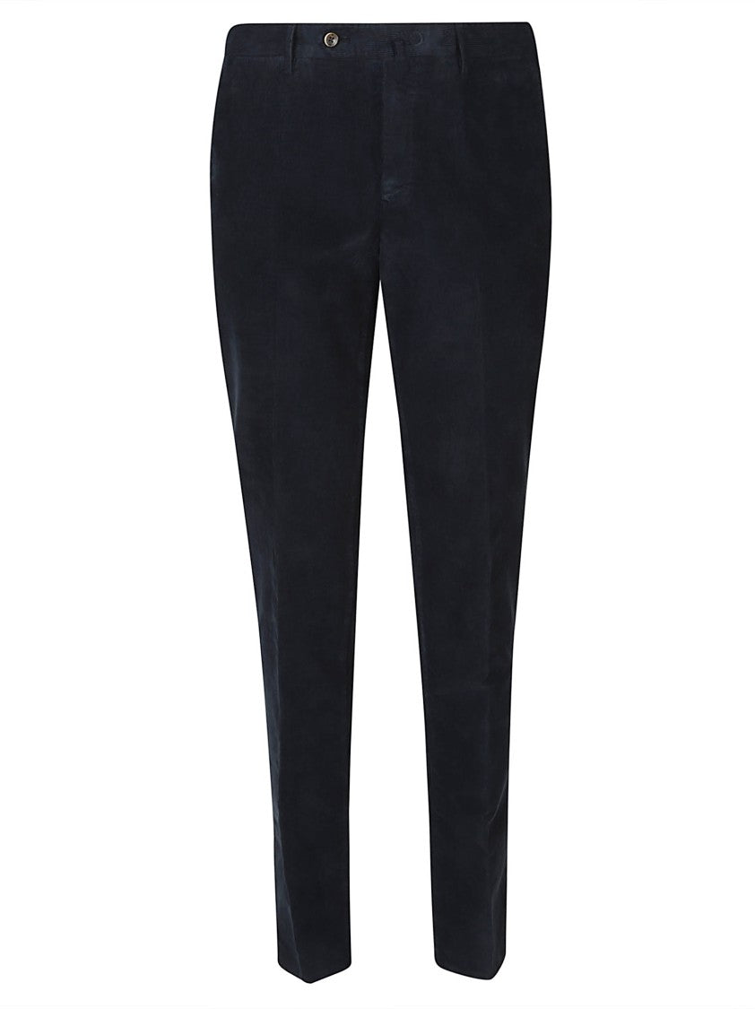 Pt Torino Slim Flat Front Cotton Blend Pants