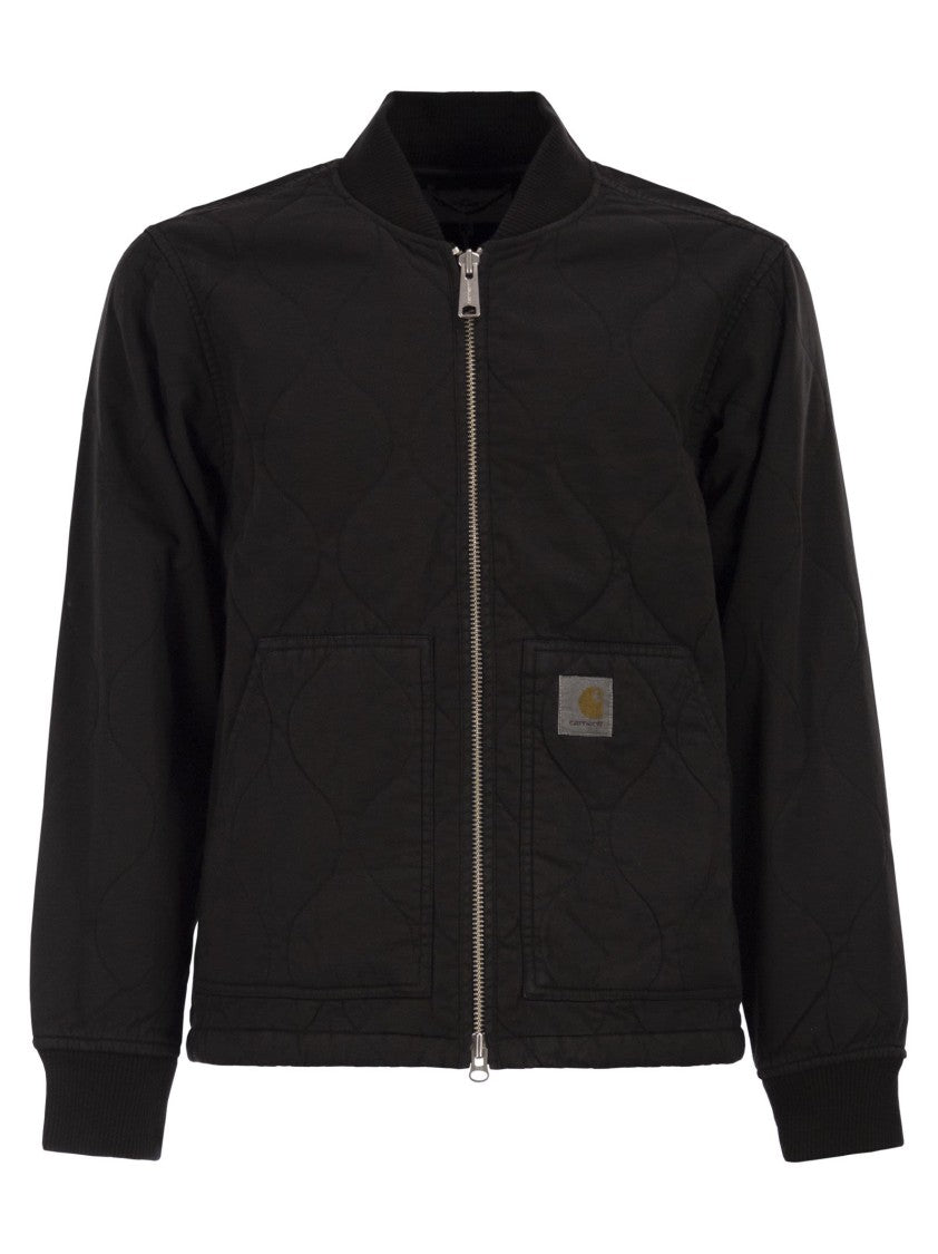 Carhartt Wip Lightweight Cotton Twill Bomber Jacket With Onion Quilting