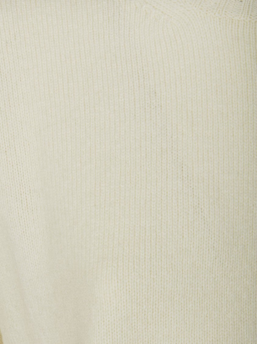 Kangra Boxy Knit Sweater With Ribbed Detailing