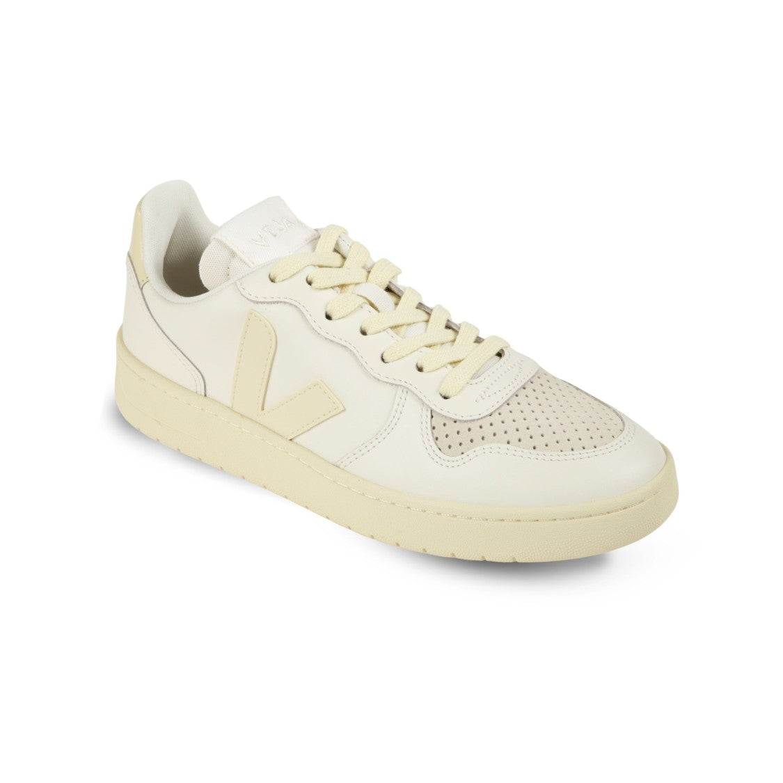 Veja Minimalist V-10 Sneakers With Leather
