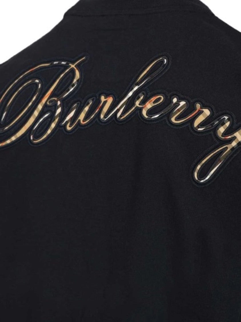 Burberry Navy Blue Ryan Embroidered T-Shirt