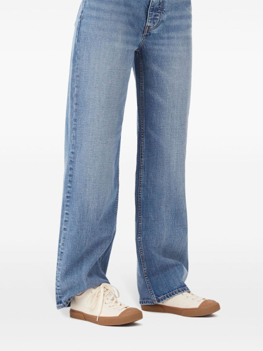 Ganni Logo-Embroidered Organic Cotton Sneakers