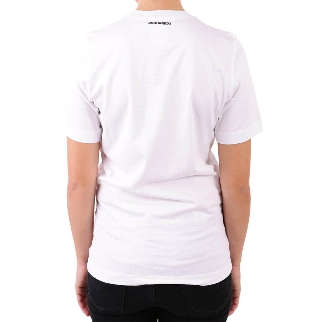 Dsquared2 Cotton T-Shirt With Ribbed Trim And Signature Logo