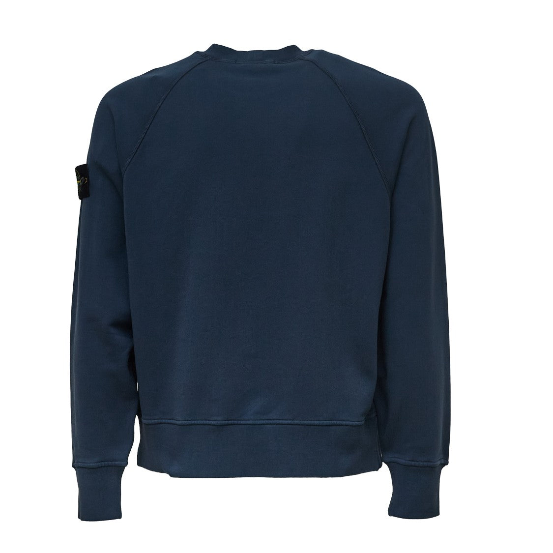 Stone Island Oversized Organic Cotton Fleece Sweatshirt With Iconic Badge