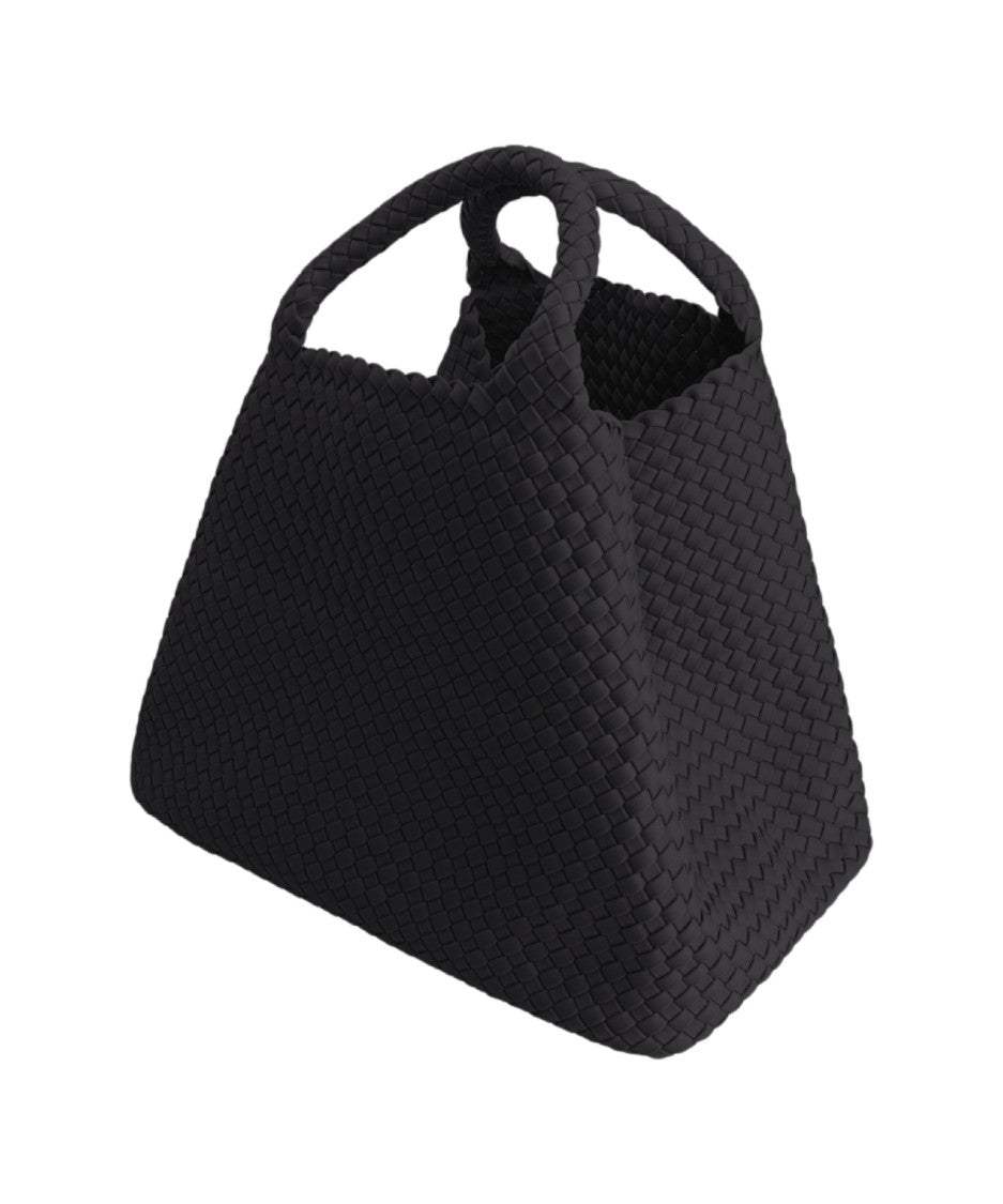 Marrea Neoprene Shopper Bag With Woven Design And Drawstring Closure