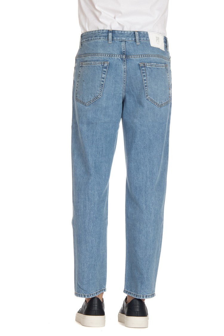 Pt Denim Light Wash Cotton-Lyocell Rebel Fit Jeans