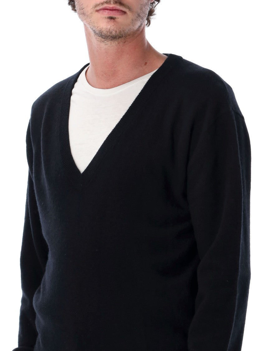 Extreme Cashmere Ben Minimalist V-Neck Sweater