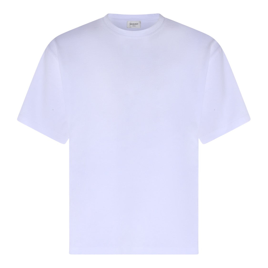 Saint Laurent Plain White Short-Sleeve T-Shirt