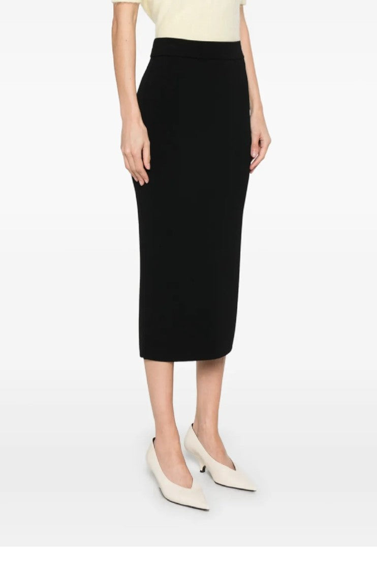 Max Mara Form-Fitting Losanna Midi Skirt With Smooth Waistband