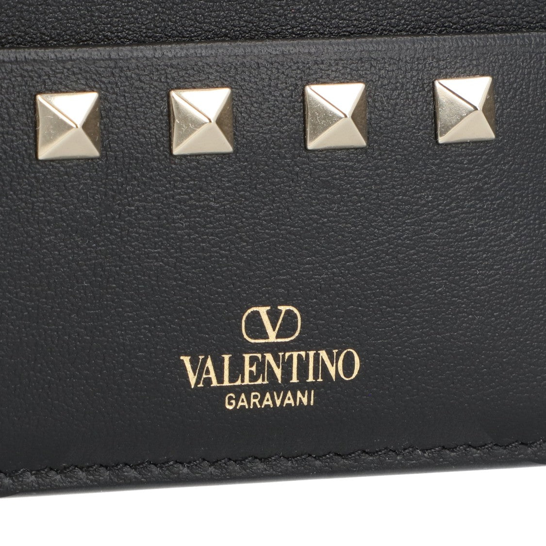 Valentino All Around Rockstud Coin Card Holder