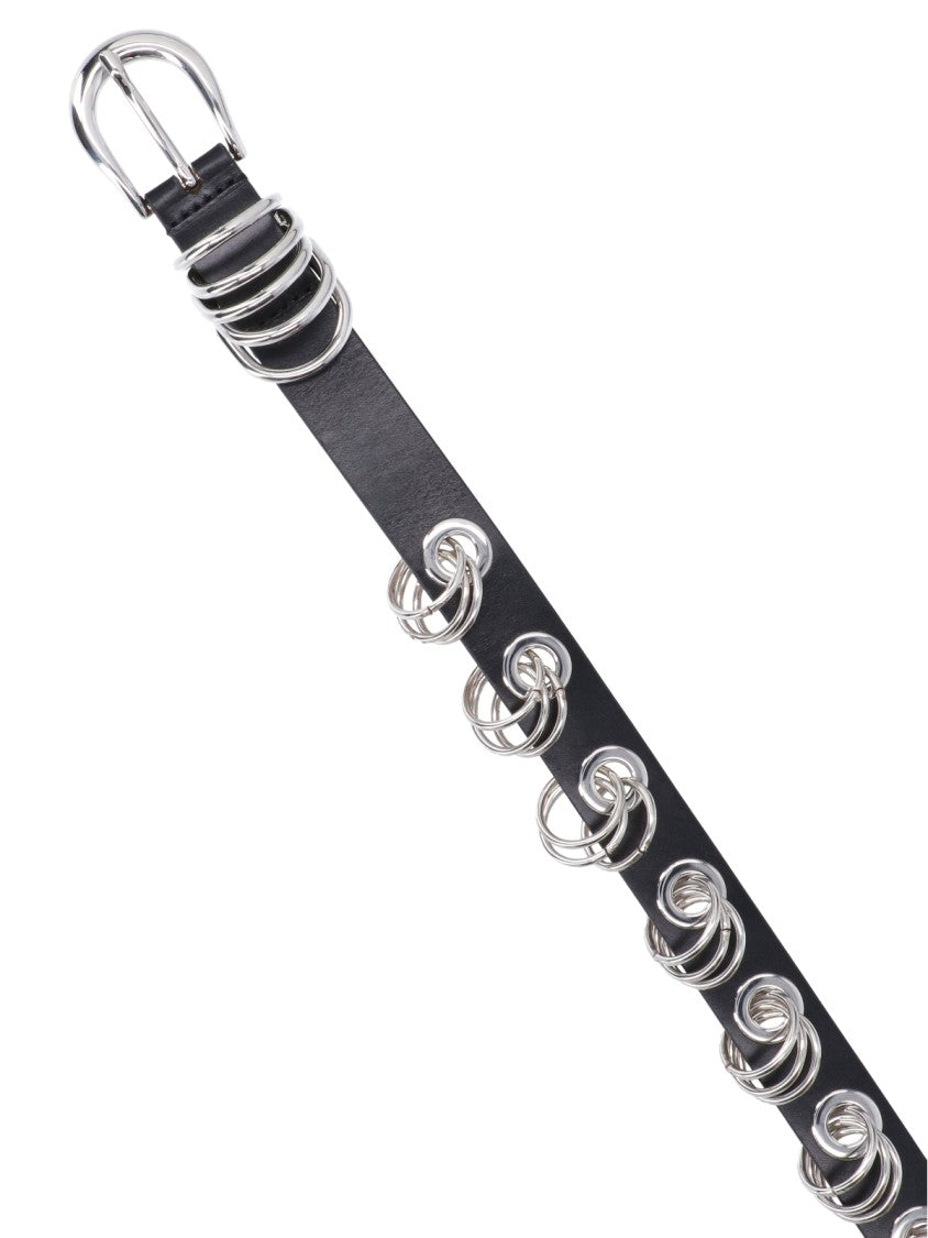 Dehanche Black Revenge Studded Leather Belt