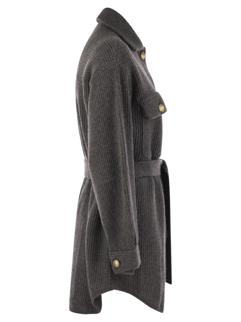 Brunello Cucinelli Cardigan In Virgin Wool, Cashmere