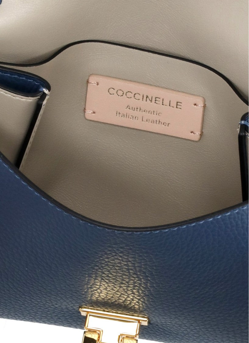 Coccinelle Structured Pebbled Leather Arlettis Bag
