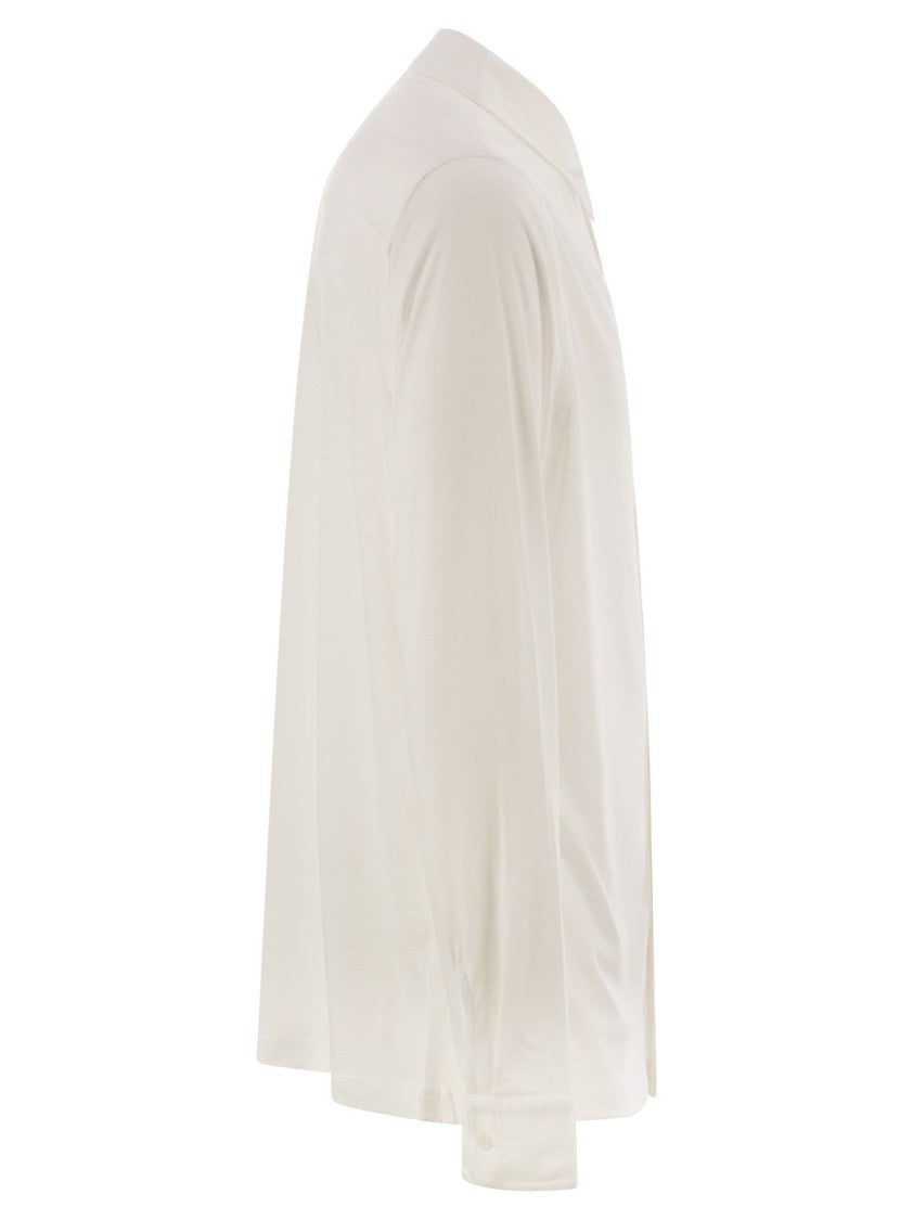 Majestic Long-Sleeved Lyocell And Cotton Shirt