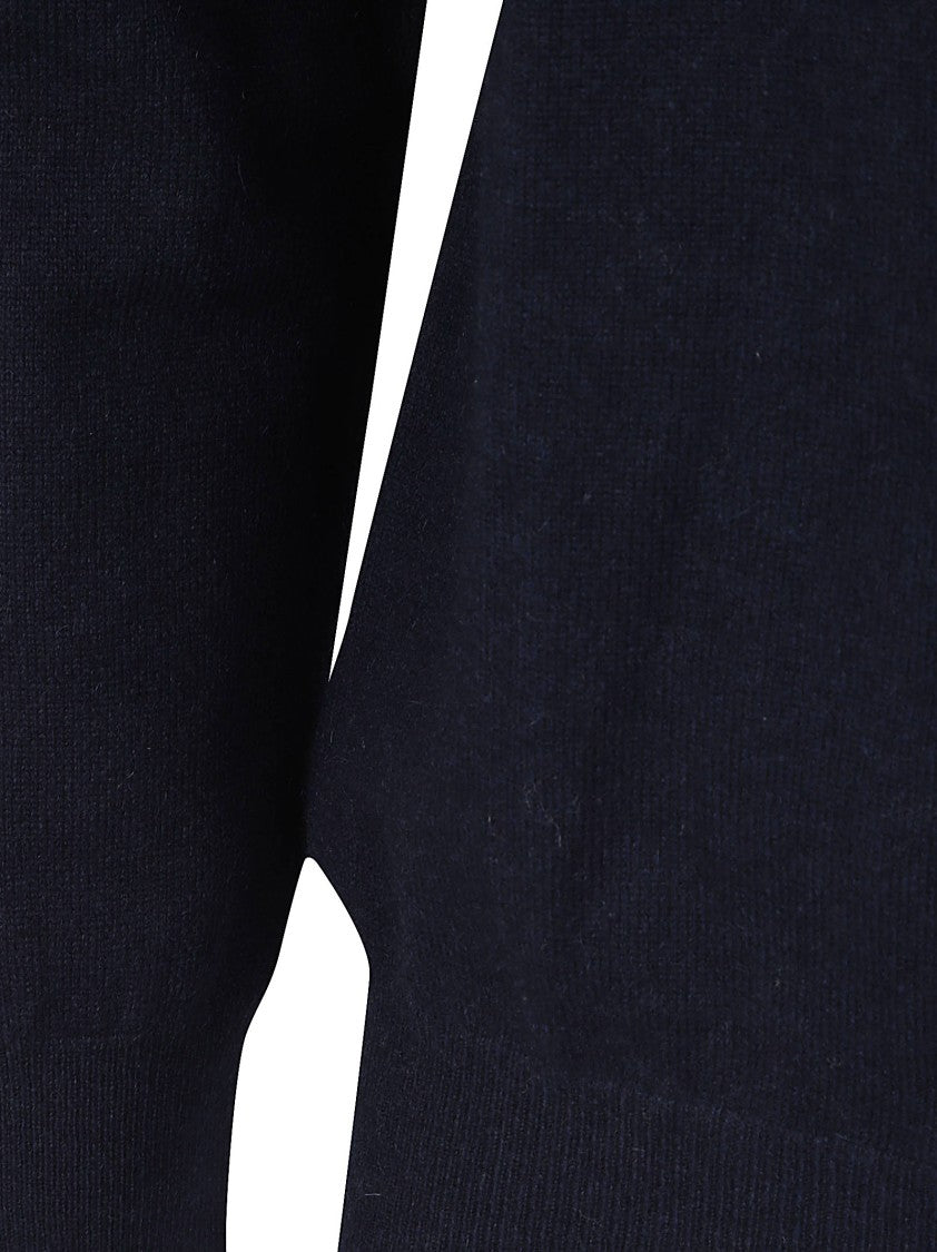 Ballantyne Minimalist Full-Zip Sweater With High Collar
