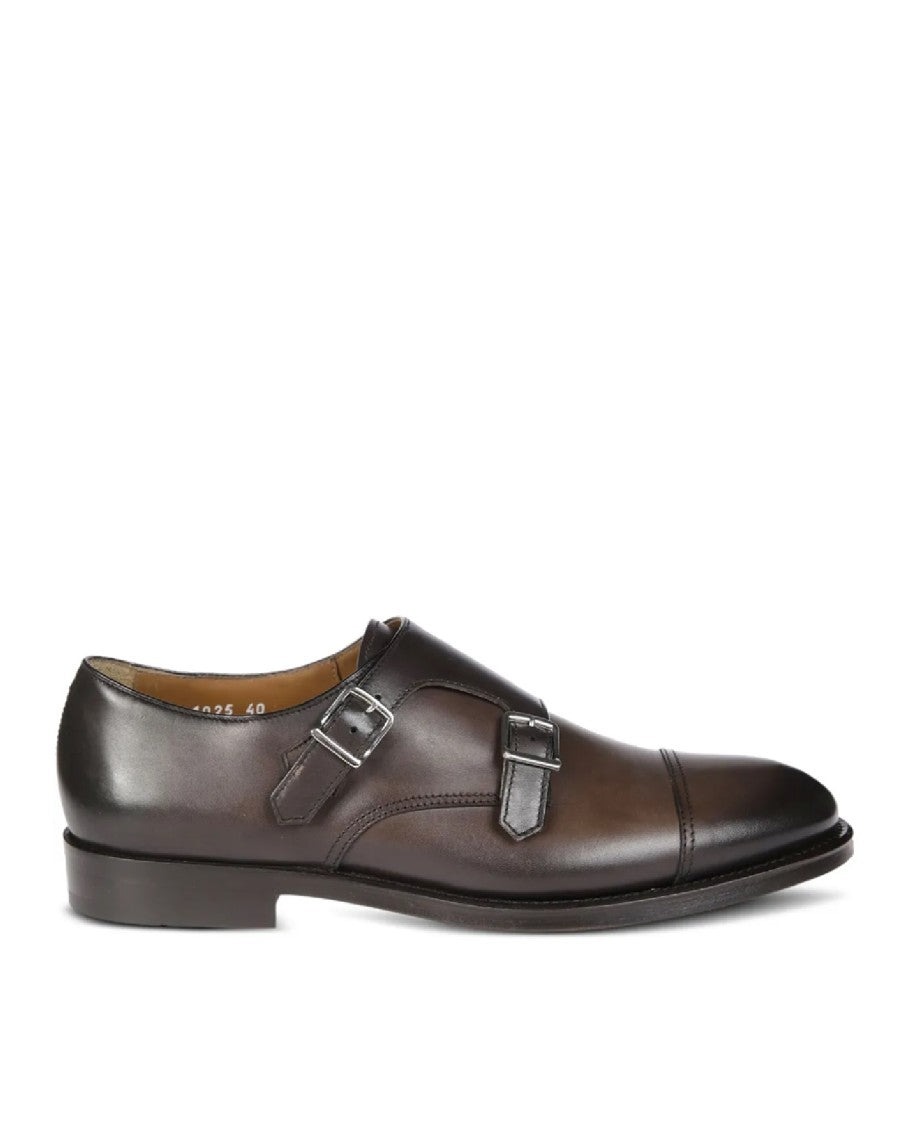 Doucal's Double Buckle Cap Toe