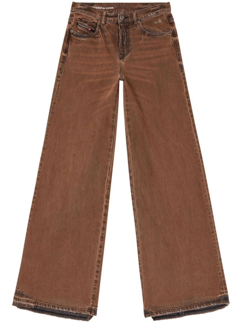 Diesel High-Waisted Wide-Leg Jeans With Vintage Appeal