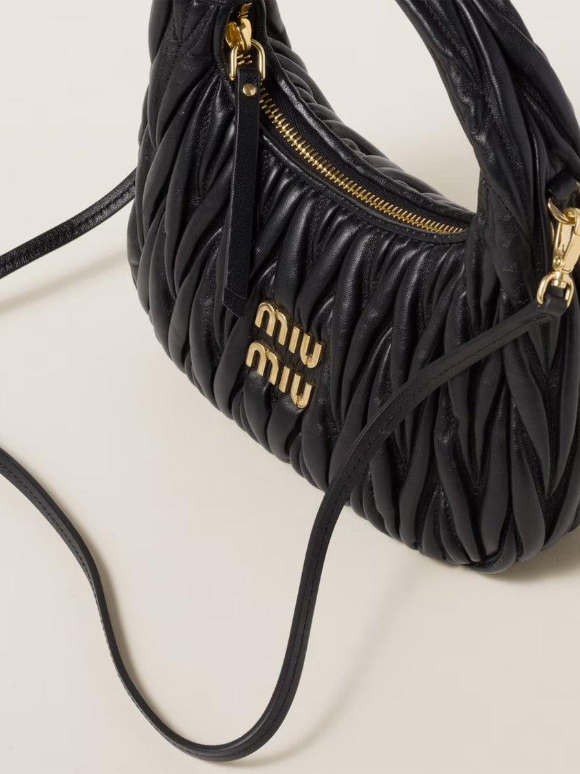 Miu Miu Hobo Wander Matelassé Lambskin Bag