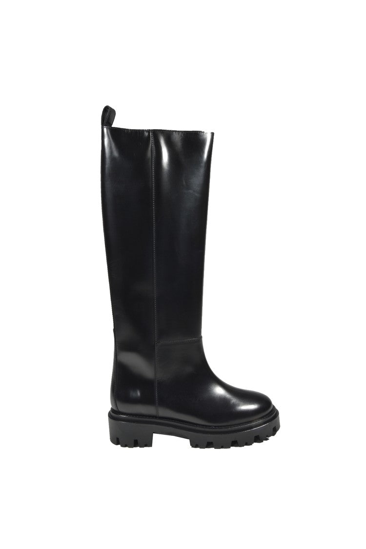 Isabel Marant Black Leather Cener Boots
