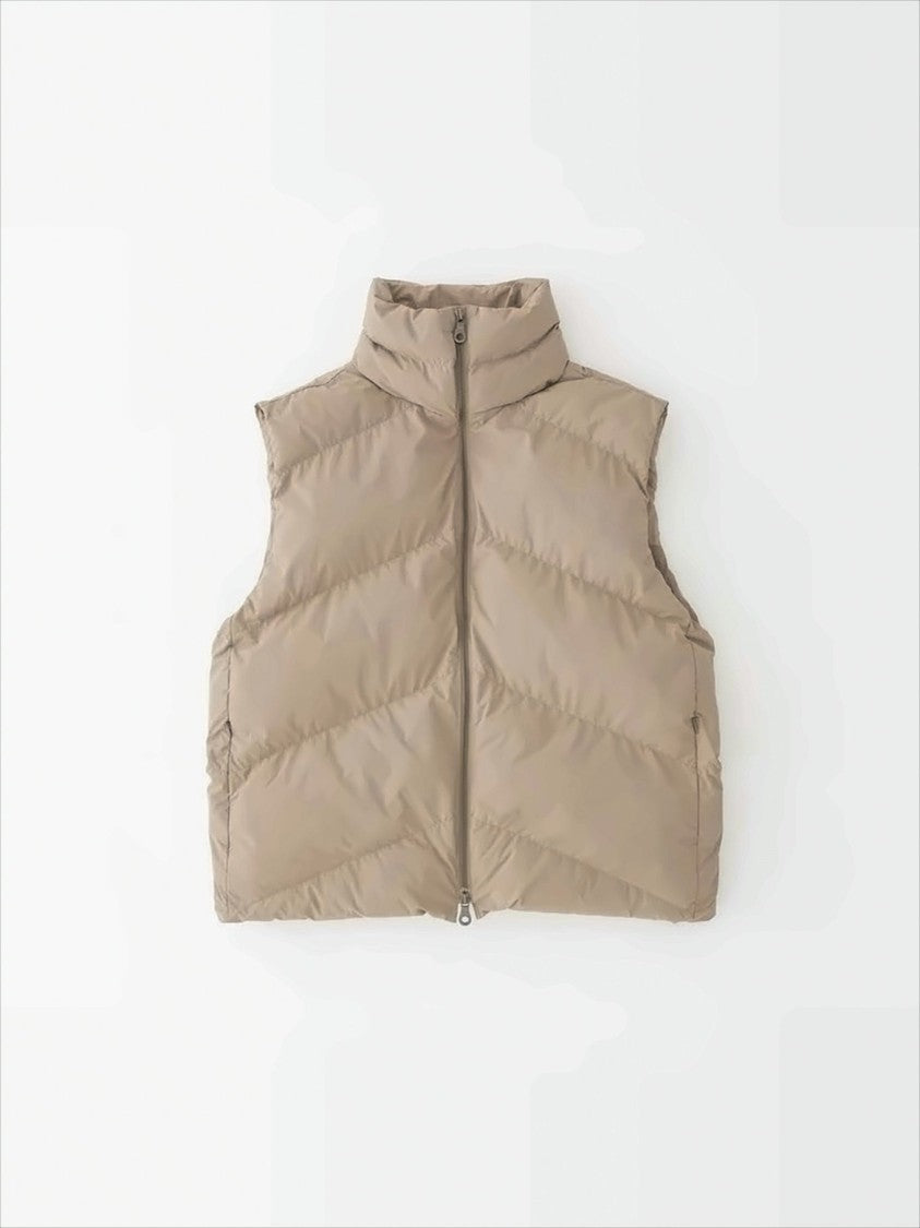 Studio Nicholson High Collar Quilted Puffer Vest
