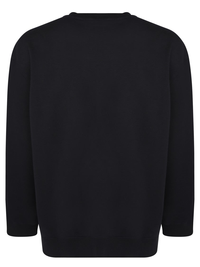 Lanvin Black Crewneck Sweatshirts