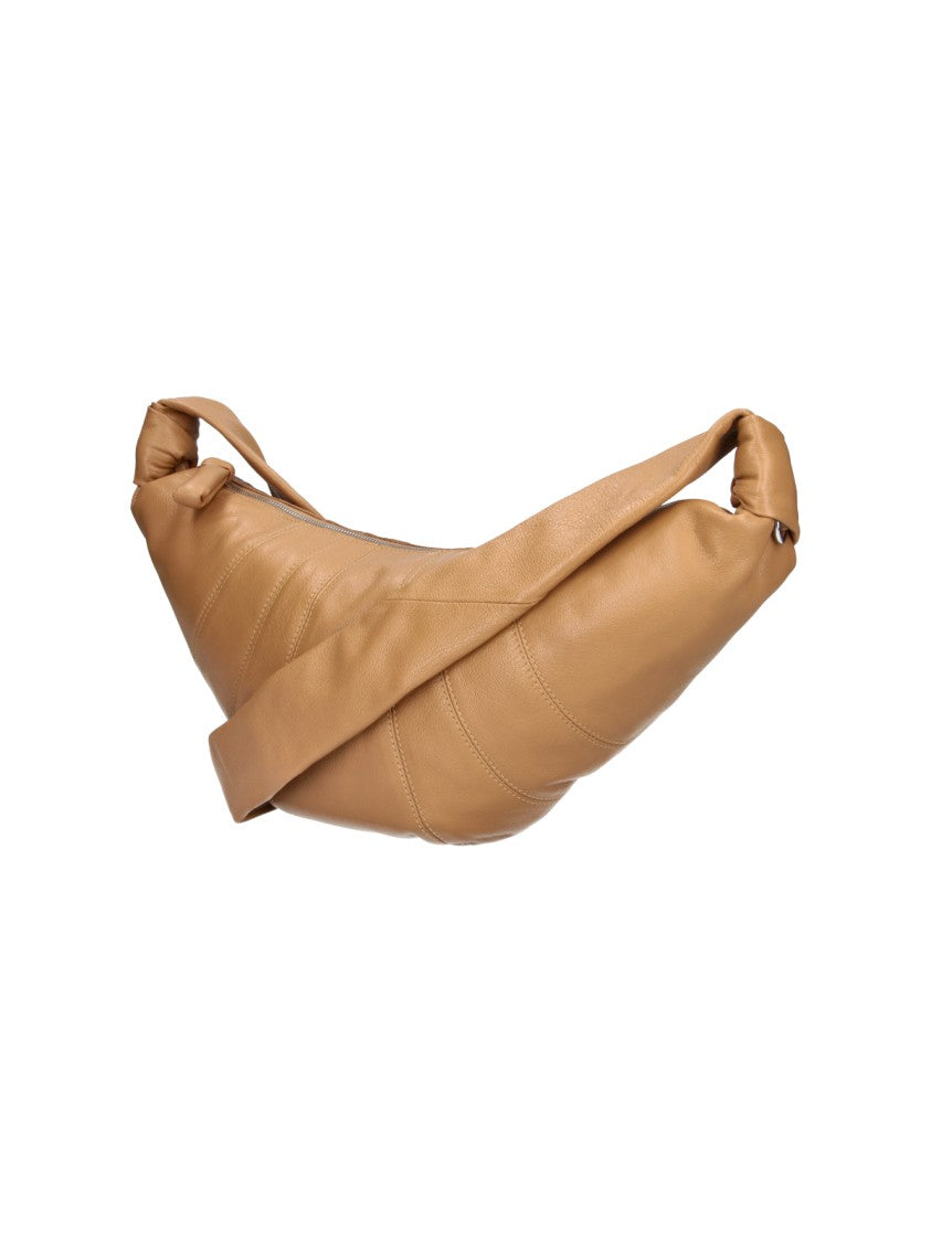 Lemaire Croissant Beige Medium Goatskin Shoulder Bag