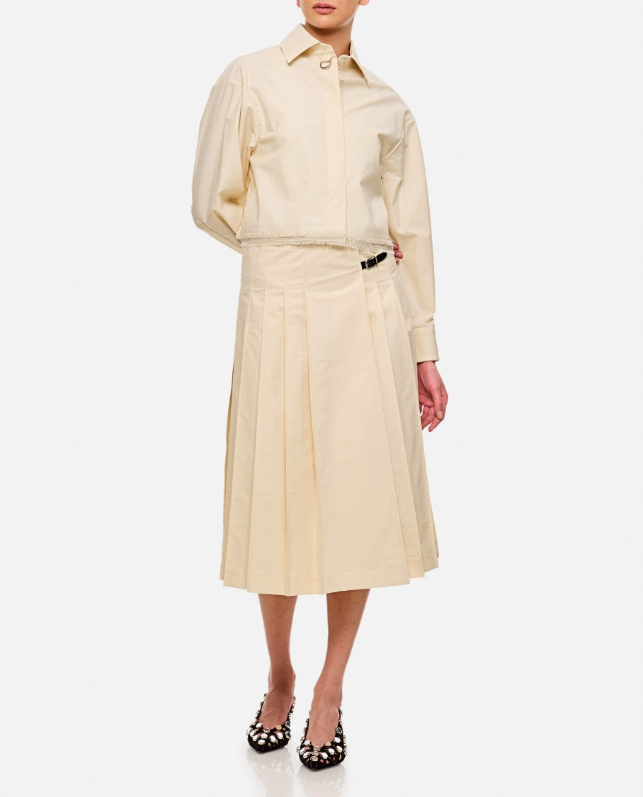 Durazzi Milano Pleated Midi Kilt Skirt