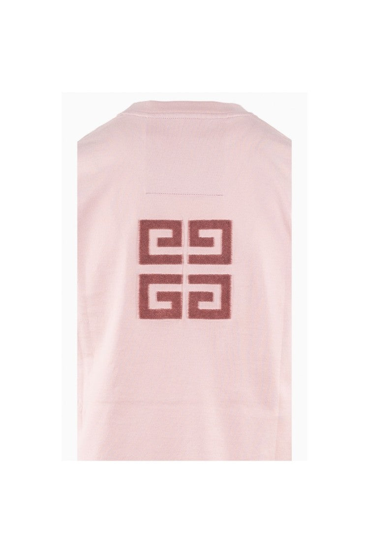 Givenchy Pink Cotton Printed T-Shirt