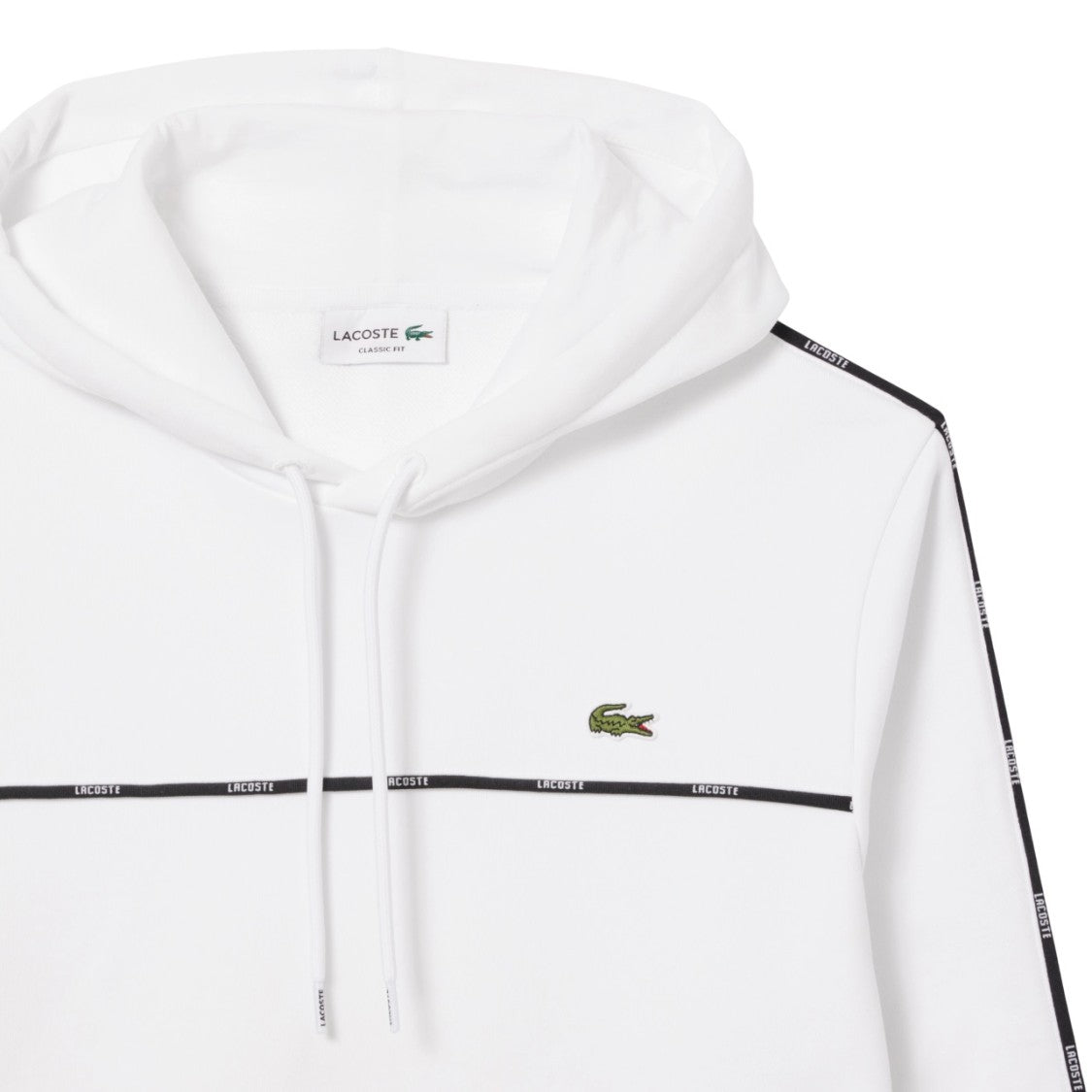 Lacoste Classic White Lacoste Hoodie