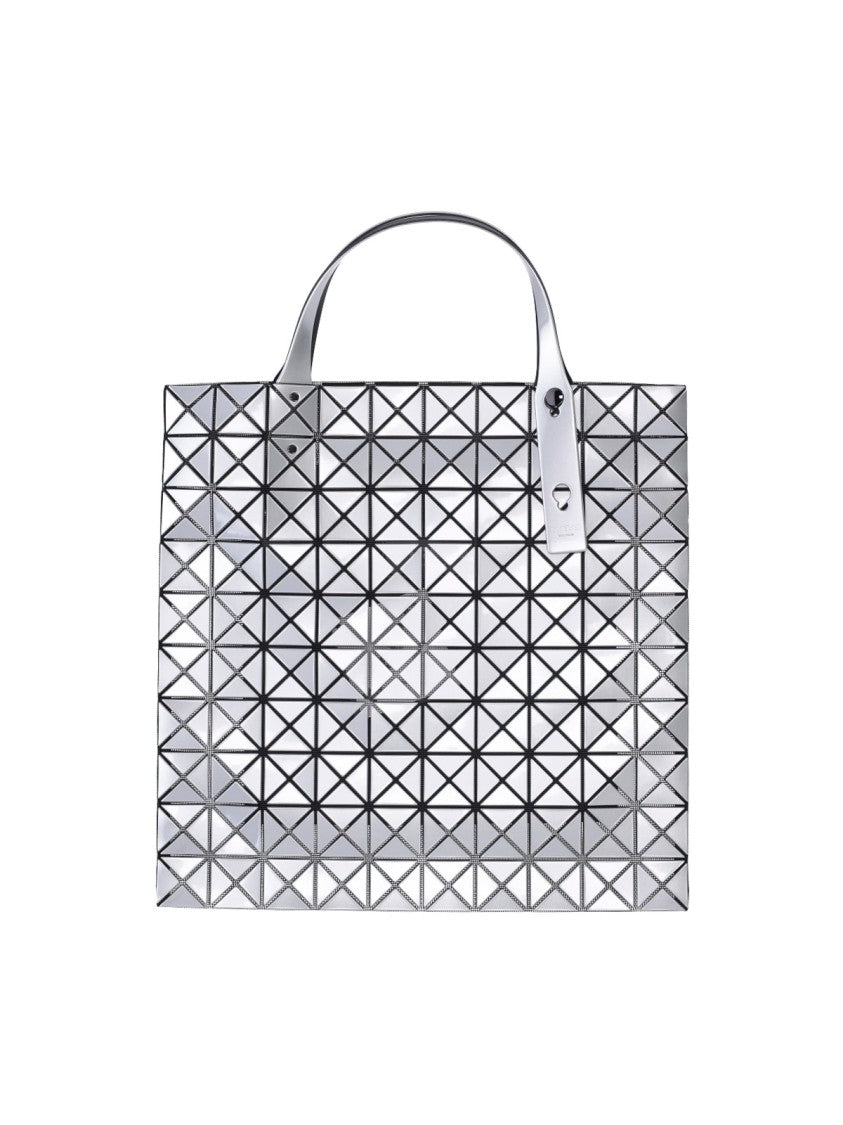 Bao Bao Issey Miyake Silver Prism Geometric Panel Reflective Pvc Tote Bag