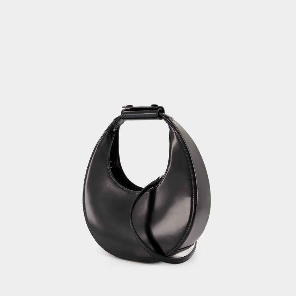 Staud Mini Moon Bag - Leather - Black