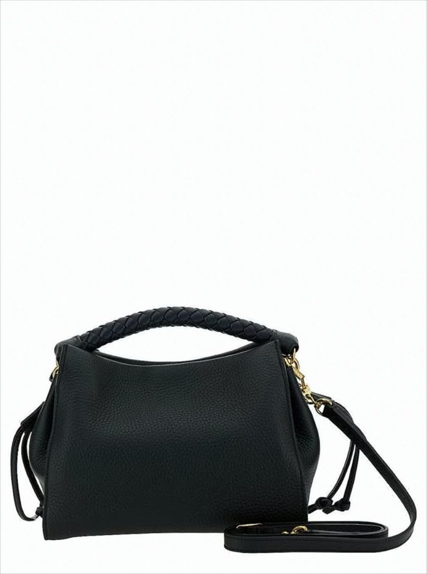 Mulberry Structured Black Pebbled Leather Tote Bag