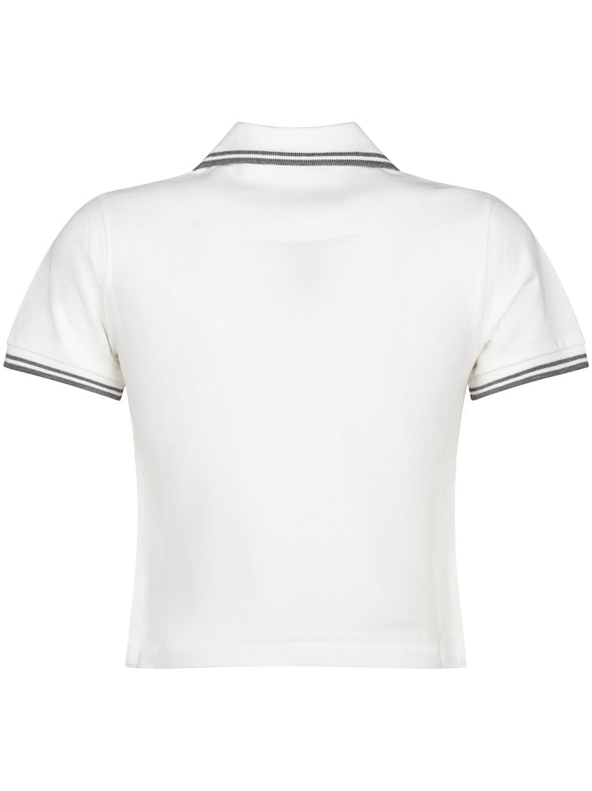 Vivienne Westwood Mini Classic Striped Cropped Polo Shirt