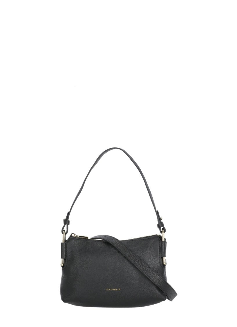 Coccinelle Rebekka Mini Bag With Gold Logo And Removable Strap