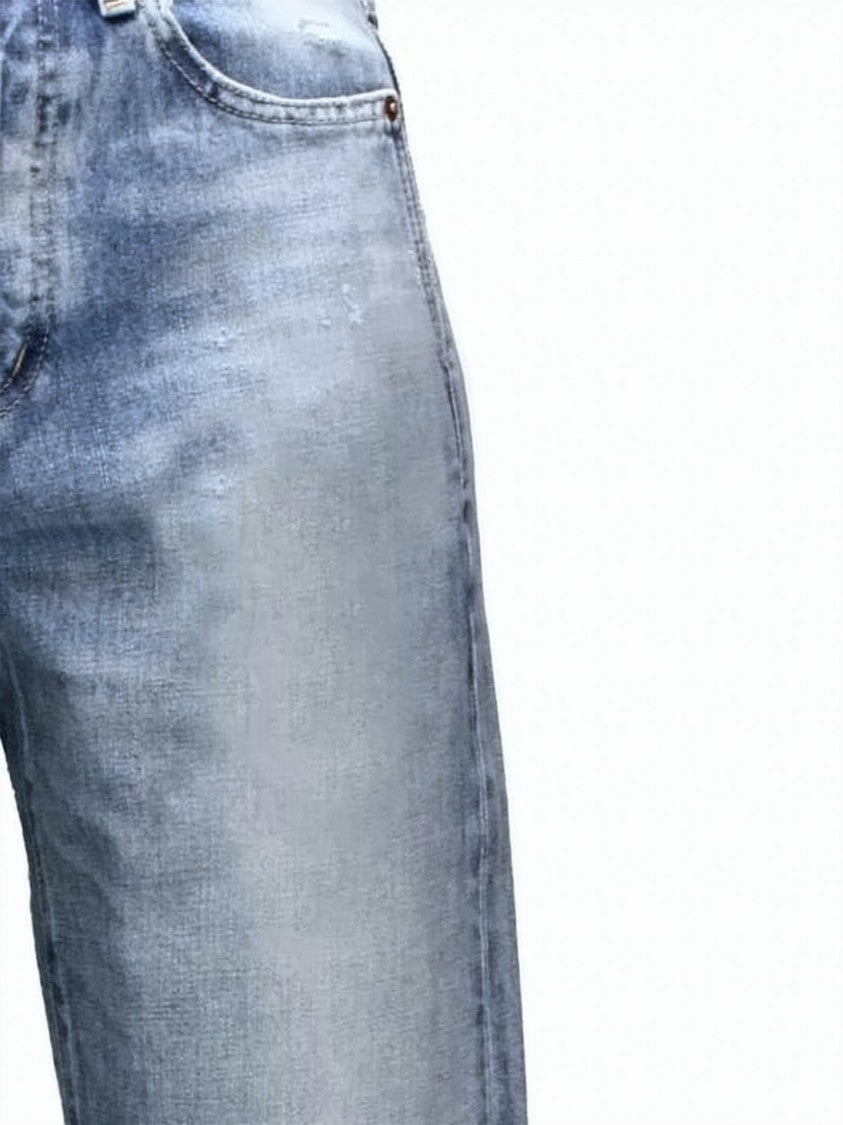 Saint Laurent Straight-Leg Denim Pants With Classic Five-Pocket Design
