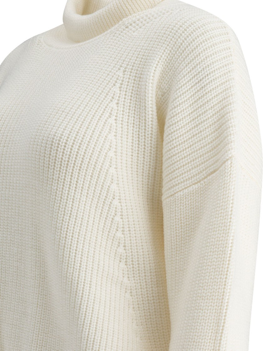 Rakki' Chunky Knit Sweater In Pure Merino Wool
