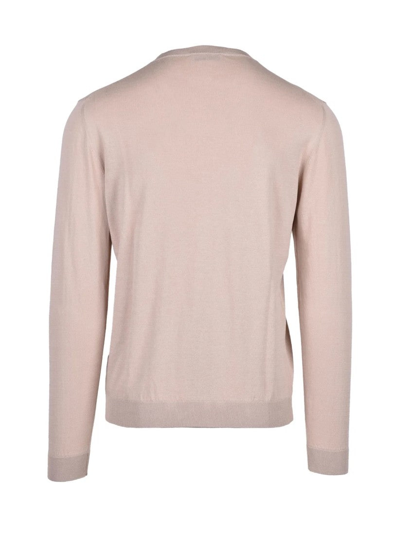Bellwood Beige Crewneck Cotton Sweater