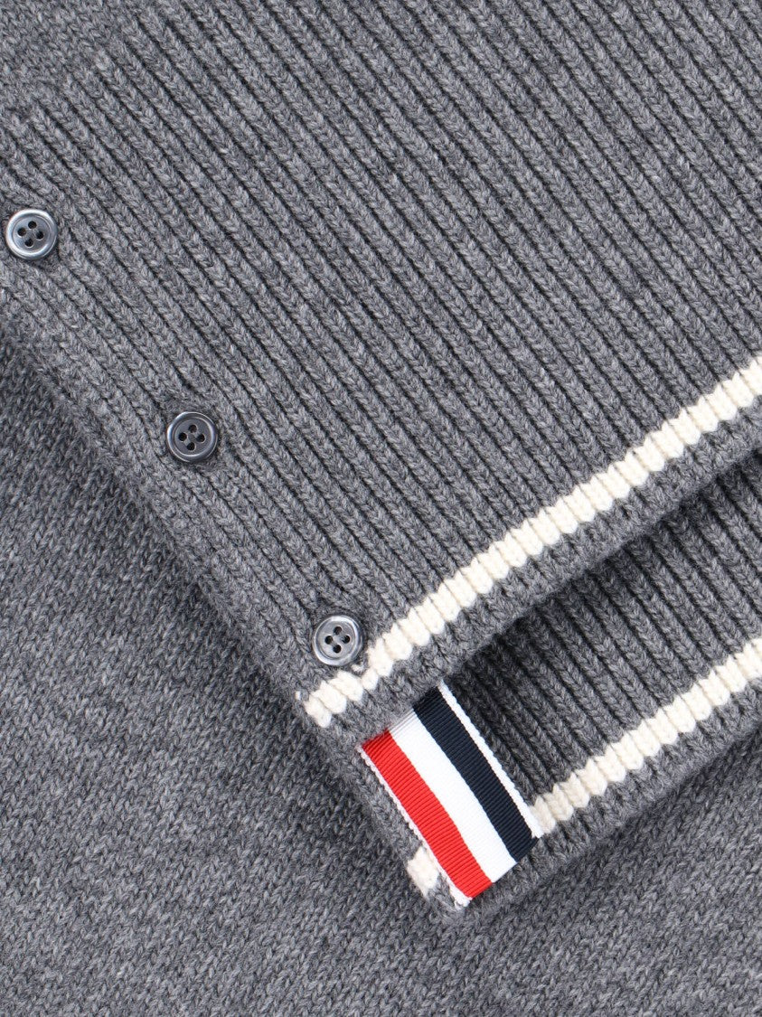 Thom Browne Crew Neck Sweater With Playful Goose Graphic