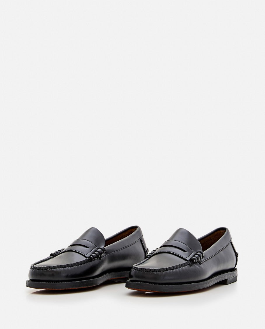 Sebago Classic Slip-On Black Leather Loafers