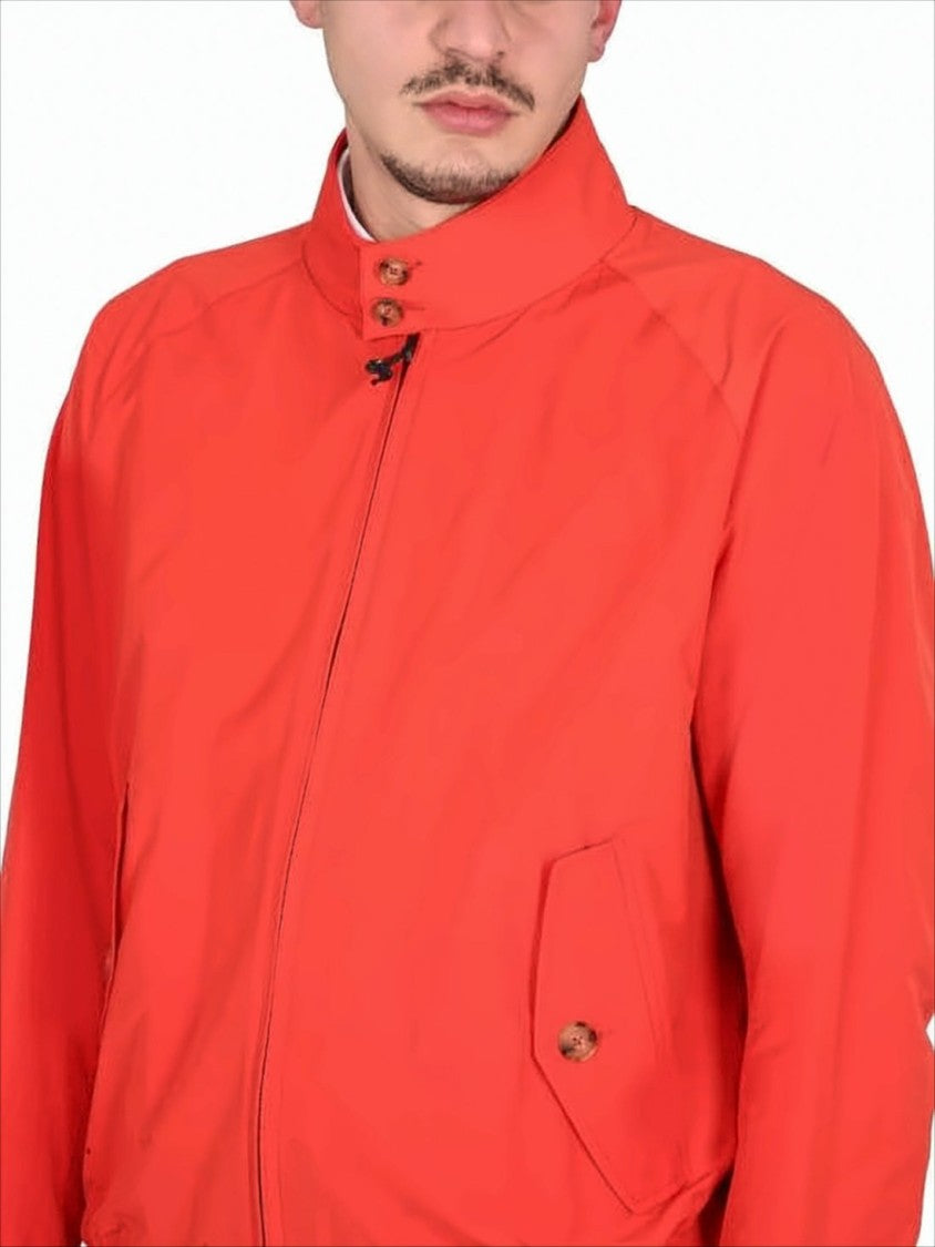 Baracuta Classic Harrington Jacket With Red Exterior