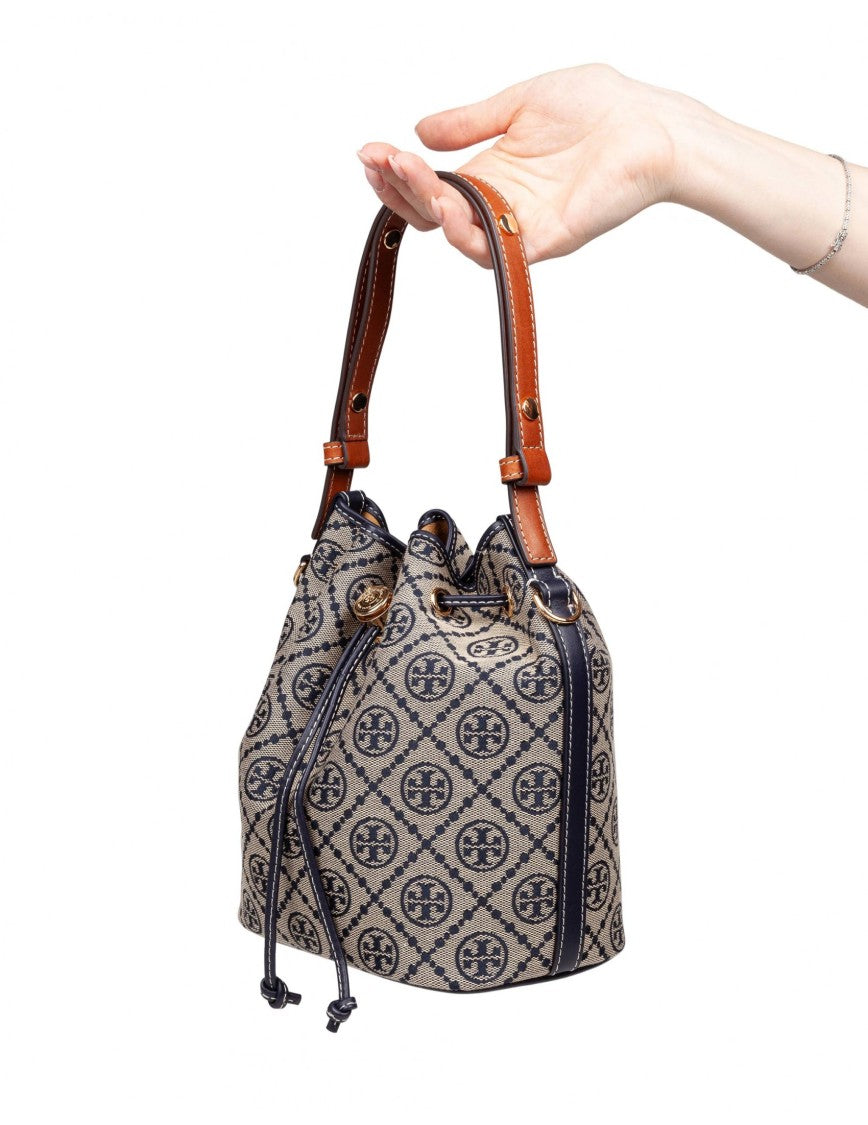 Tory Burch Monogram Case Bucket Bag