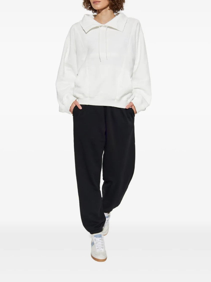 Mm6 By Maison Margiela Drawstring Spread-Collar Sweatshirt