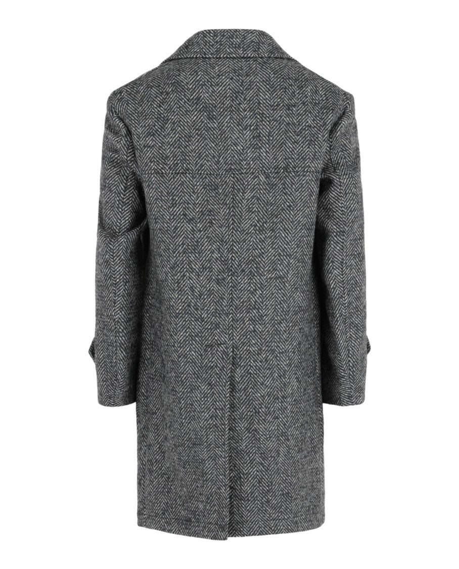 Slowear Monterdoro Herringbone Double-Breasted Coat