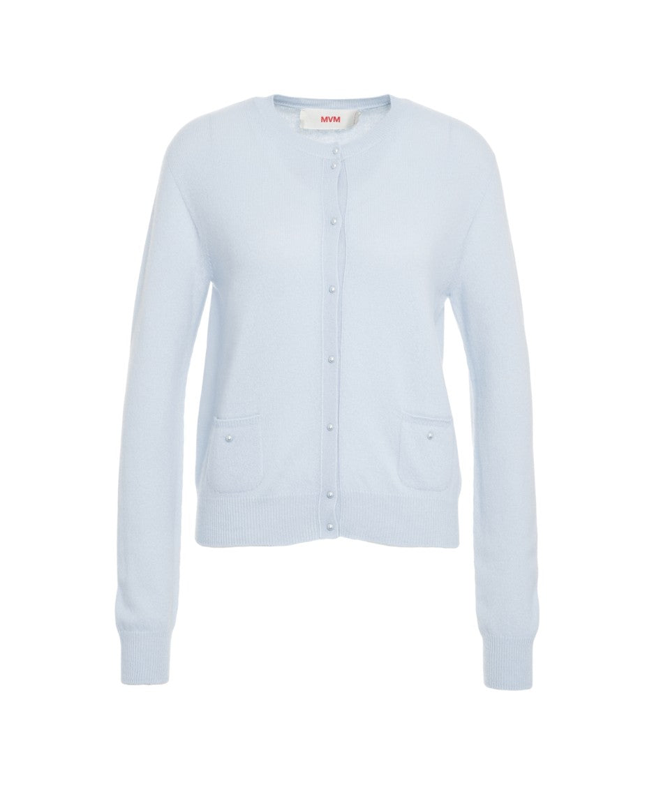 Mvm Cardigan With Pearl Buttons