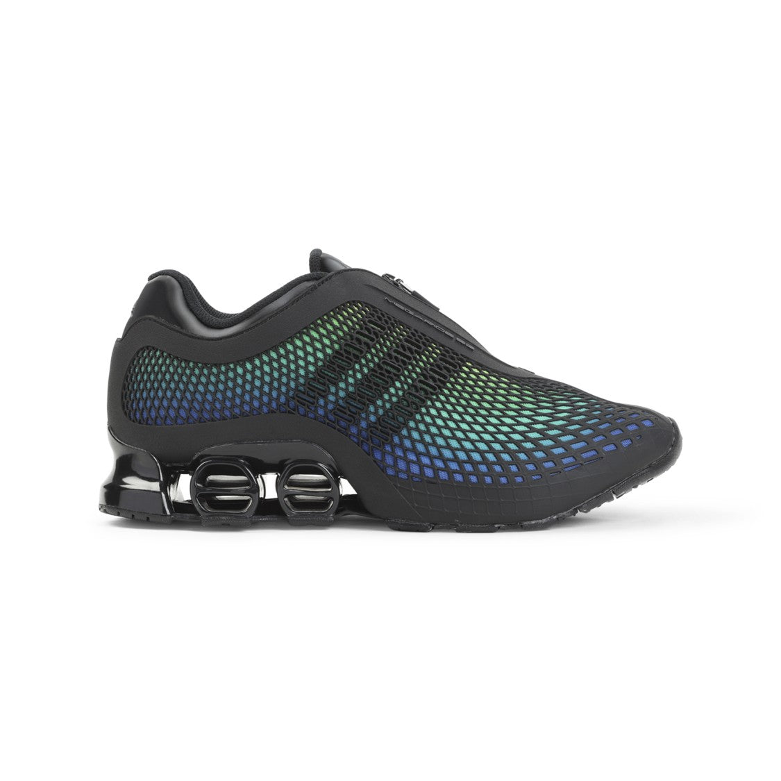 Adidas Gradient Mesh Sneakers With Streamlined Zip Closure